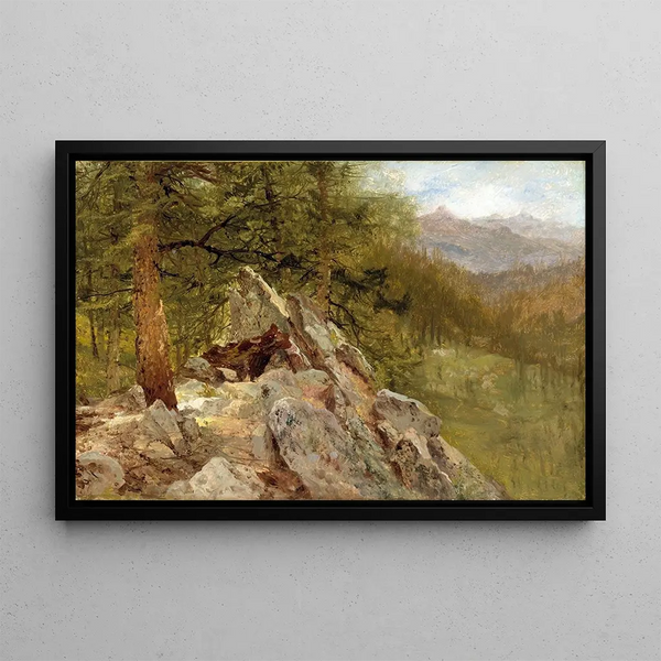 Paesaggio occidentale - John Frederick Kensett — quadro incorniciato alla parete