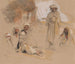 Un accampamento beduino a Gebel Tor nel deserto del Sinai - John Frederick Lewis — vista dell’opera