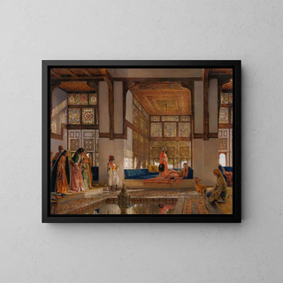 John Frederick Lewis - A Lady Receiving Visitors The Reception.webp