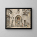 Schizzo e disegni dell'Alhambra a Londra - John Frederick Lewis — quadro incorniciato alla parete