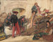 Scène di battaglia spagnola: La proclamazione di Don Carlos - John Frederick Lewis — vista dell’opera