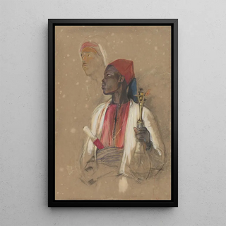 John Frederick Lewis - Study for The Pipe Bearer.webp