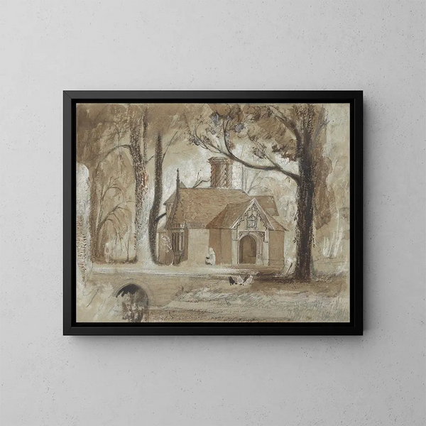 Il padiglione dei portieri di Fulham Palace - John Gendall — quadro incorniciato alla parete