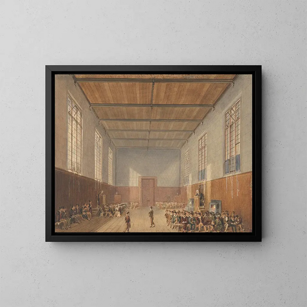 Le hall de l'école de rugby - John Gendall — quadro incorniciato alla parete