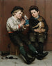 Una festa a sorpresa - John George Brown — vista dell’opera