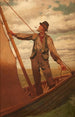 Hisser la voile - John George Brown — vista dell’opera