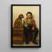 Taquiner le chiot - John George Brown — quadro incorniciato alla parete