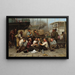 Il pranzo dei portuali - John George Brown — quadro incorniciato alla parete