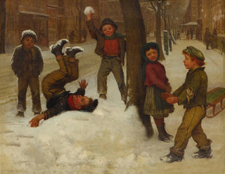 Giochi invernali - John George Brown — vista dell’opera