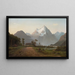 Due fanfaroni che fanno bollire una teiera a Milford Sound - John Gibb — quadro incorniciato alla parete