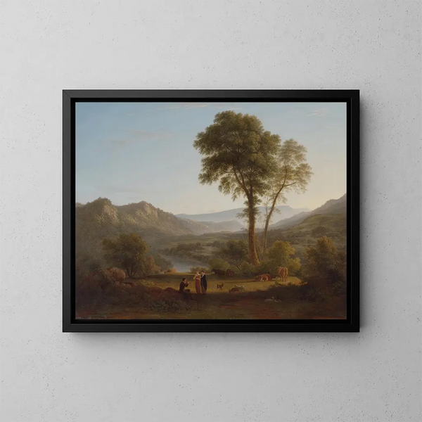 À Matlock, la nebbia si alza - John Glover — quadro incorniciato alla parete
