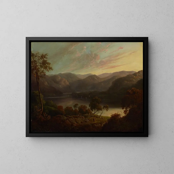 Vista paesaggistica nel Cumberland - John Glover — quadro incorniciato alla parete