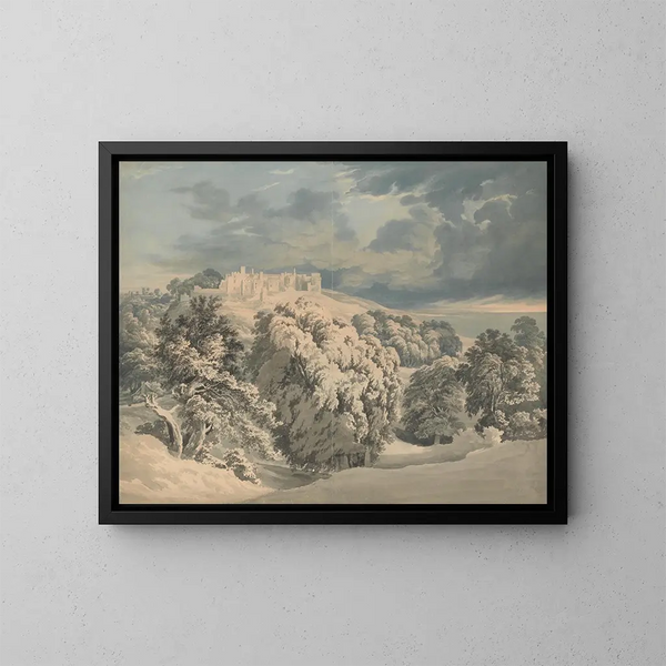 Château de Saint-Donat, Glamorganshire - John Glover — quadro incorniciato alla parete