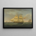 La Tamise enneigée en deux positions au large de Harwich - John Harwood — quadro incorniciato alla parete
