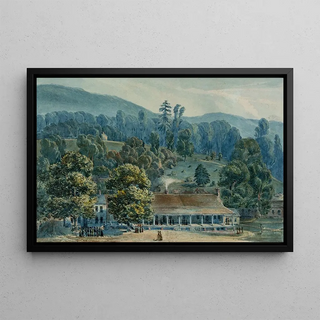 John Hazelhurst Boneval Latrobe - Dining Room and Stage Offices at White Sulphur Springs.webp