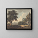 Paesaggio con una vista lontana di Londra - John Henry Campbell — quadro incorniciato alla parete