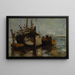 Bateaux dans le port - John Henry Twachtman — quadro incorniciato alla parete