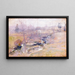 Fine dell'inverno - John Henry Twachtman — quadro incorniciato alla parete
