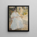 Figura nella donna dell'artista Sunlight - John Henry Twachtman — quadro incorniciato alla parete