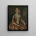 Mme Richard Galloway - John Hesselius — quadro incorniciato alla parete