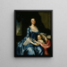 Ritratto di Mme Matthew Tilghman Anna Lloyd 1724-1794 e di sua figlia Anna Maria 1755-1843 - John Hesselius — quadro incorniciato alla parete