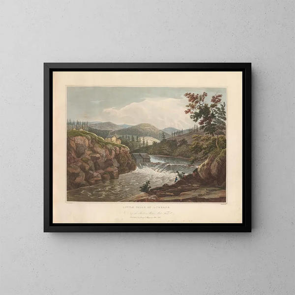 Piccole cascate a Luzerne - John Hill — quadro incorniciato alla parete