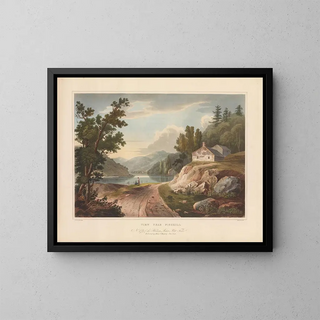 Vista vicino a Fishkill - John Hill — quadro incorniciato alla parete