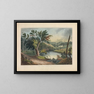 Vista vicino a Jessups Landing - John Hill — quadro incorniciato alla parete