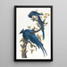 Geai di Colombie - John James Audubon — quadro incorniciato alla parete
