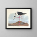 Airone dal collo lungo - John James Audubon — quadro incorniciato alla parete