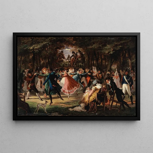 Bal public - John James Chalon — quadro incorniciato alla parete