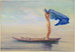 Ragazza con la prua di una canoa che dispiega il suo pareo come vela, Samoa - John La Farge — vista dell’opera