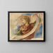 Studio per un angelo nella decorazione della chiesa della Trinità a Boston - John La Farge — quadro incorniciato alla parete