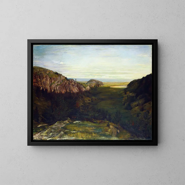 La dernière vallée des rochers du paradis - John La Farge — quadro incorniciato alla parete