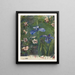 Rose selvatiche e iris - John La Farge — quadro incorniciato alla parete