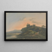 Paesaggio serale con un castello in rovina - John Laporte — quadro incorniciato alla parete