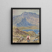 Paesaggio montano con escursionista - John Leech — quadro incorniciato alla parete
