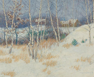 John Leslie Breck - Stand Of Birch Trees In Winter.webp