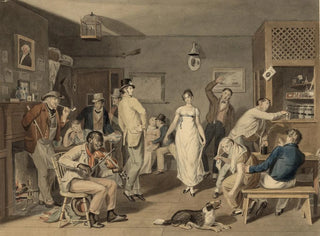 Danza in un bar - John Lewis Krimmel — vista dell’opera