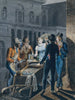 Vita notturna a Filadelfia, Oyster Barrow davanti al Chestnut Street Theater - John Lewis Krimmel — vista dell’opera