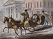 Scène d'hiver à Philadelphie, la Banque des États-Unis en arrière-plan - John Lewis Krimmel — vista dell’opera