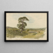Paesaggio nel Snowdonia con un albero in primo piano - John Linnell — quadro incorniciato alla parete
