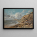 Scène costiera a Cullercoats vicino a Whitley Bay - John Linnell — quadro incorniciato alla parete