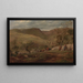 Vista di Hanson Toot a Dovedale - John Linnell — quadro incorniciato alla parete