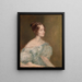 Ritratto di una donna probabilmente Mme Price de Rugby - John Linnell — quadro incorniciato alla parete