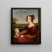 Ritratto di Mme William Wilberforce e del suo bambino - John Linnell — quadro incorniciato alla parete