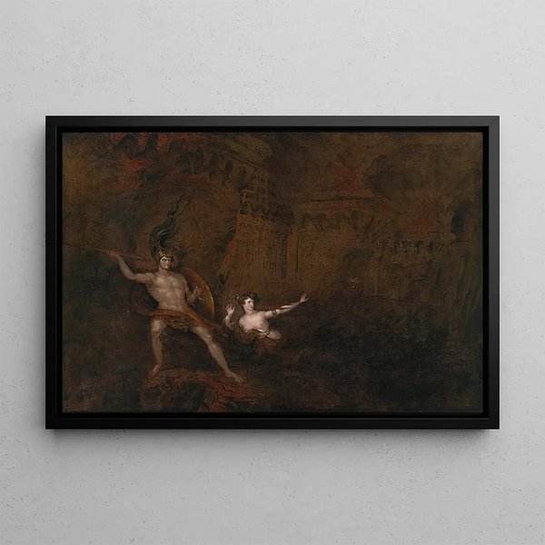 John Martin - The Conflict Between Satan And Death.webp