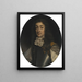 Ritratto di un ufficiale - John Michael Wright — quadro incorniciato alla parete