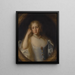 Ritratto di una dama - John Michael Wright — quadro incorniciato alla parete