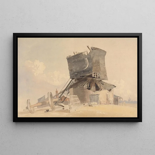 John Middleton - A Storm Damaged Windmill.webp